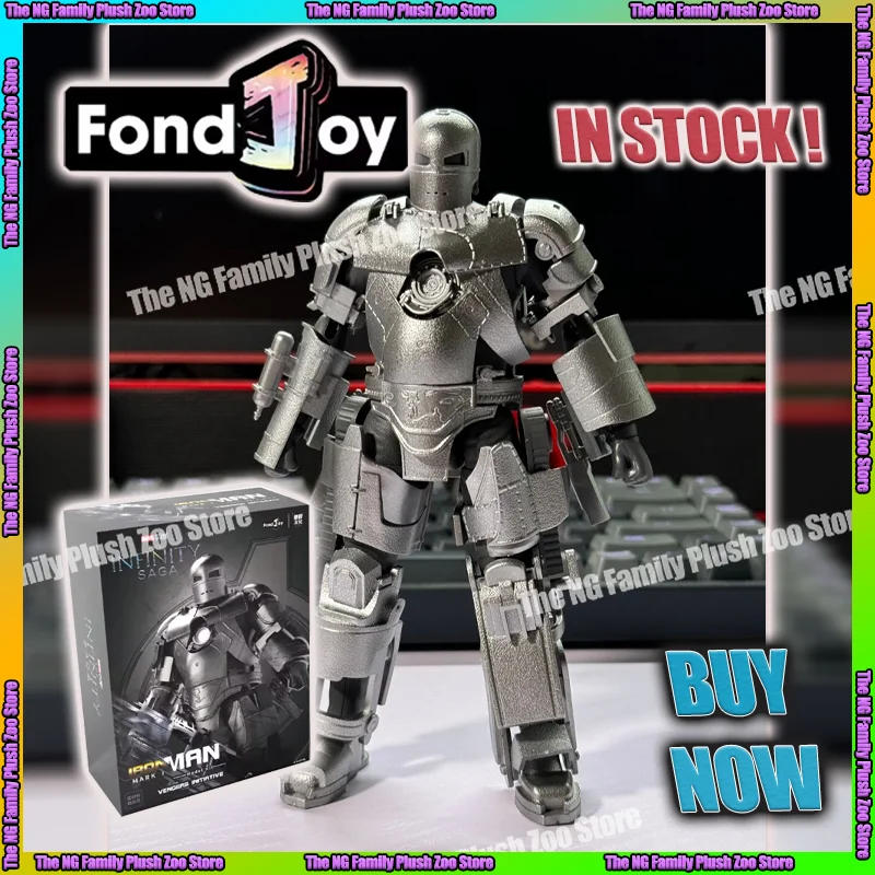 

Original Fondjoy Iron Man MK1 Marvel Figures Tony Stark 1/7 Collection Anime Action Figure Model Figurine Kids Boys Gifts Toys