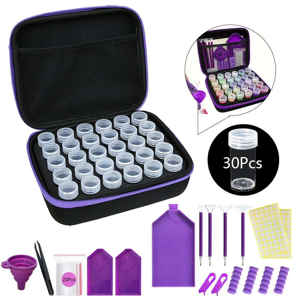 Diamant Schilderij Accessoires Diamant Gereedschap Kits Opbergdozen Test Pen Trays Stitch Koffer Diament Accessoire Pennen Hars Set 5d