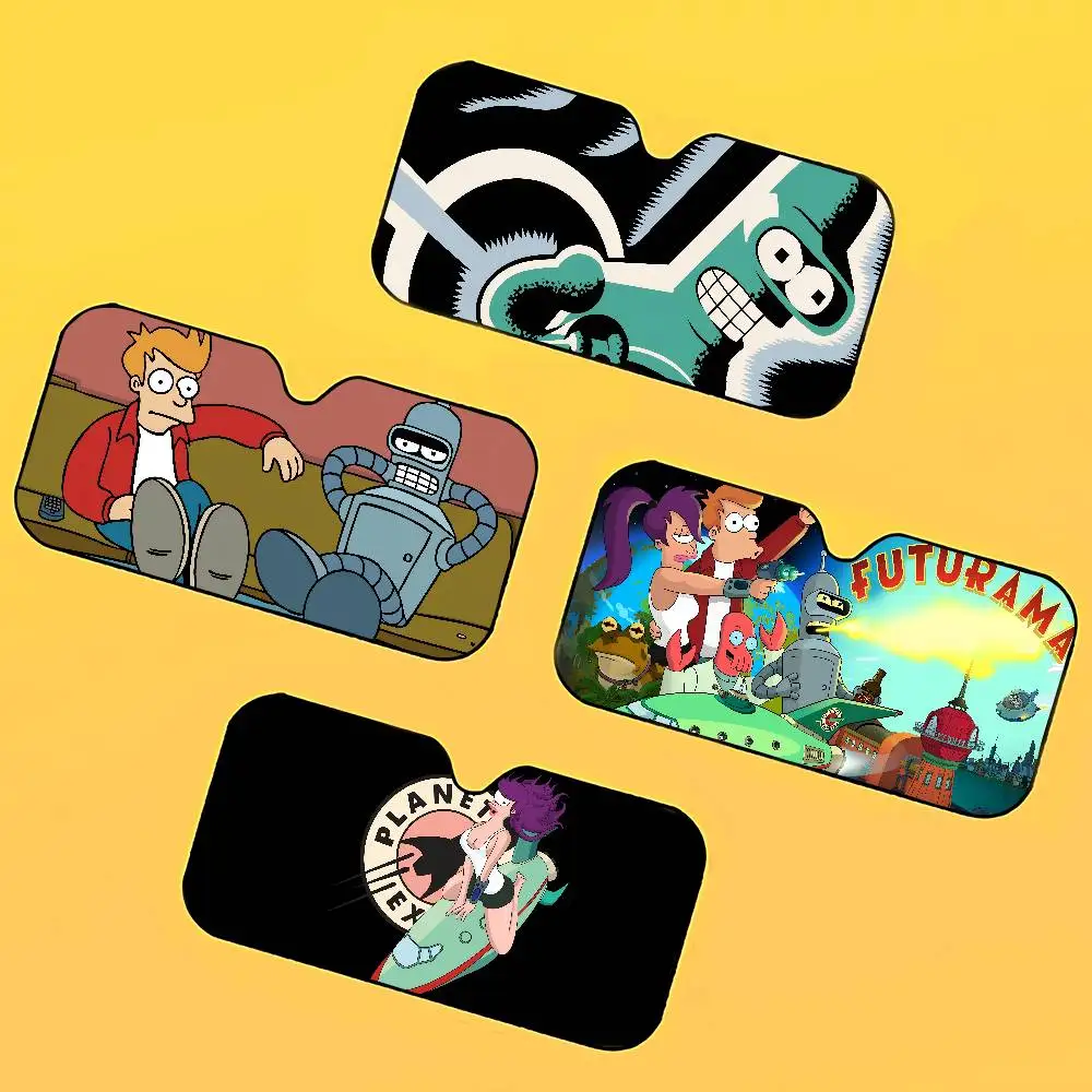 

Мультяшный F-Futurama автомобильный солнцезащитный козырек автомобильные солнцезащитные чехлы универсальный складной козырек на ветровое стекло