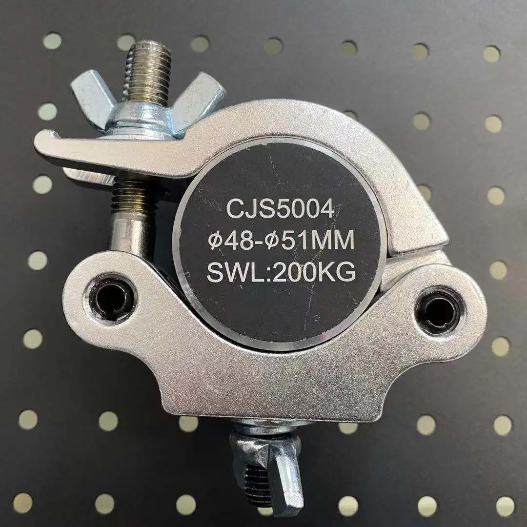 Stage Lighting Hook Slim Truss Clamp Aluminum Alloy Fit Tube 48-51mm Load 200kg Par Light Led Moving Head Light 2