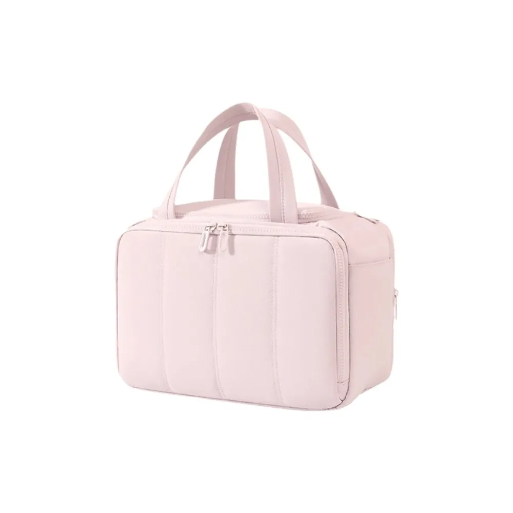 Large Capacity Travel Toiletry Bag Adjustable Dividers Dry-wet Separation Makeup Handbag Waterproof Mesh Pocket