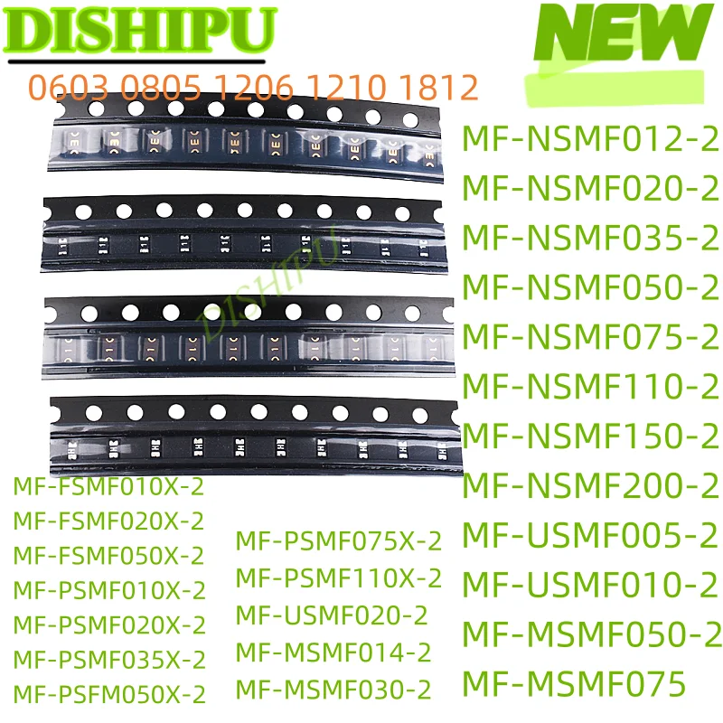 10Pcs 0805 0603 1206 1210 1812 Self-Recovery Fuse Patches Mf-Fsmf010X-2 Mf-Fsmf020X-2 Mf-Fsmf050X-2 Mf-Psmf010X-2 Mf-Psmf020X-2 Mf-Psmf035X-2 Mf-Psfm050X-2 Mf-Psmf075X-2 Mf-Psmf110X-2 Mf-Nsmf012-2 Mf-Nsmf020-2 Mf-