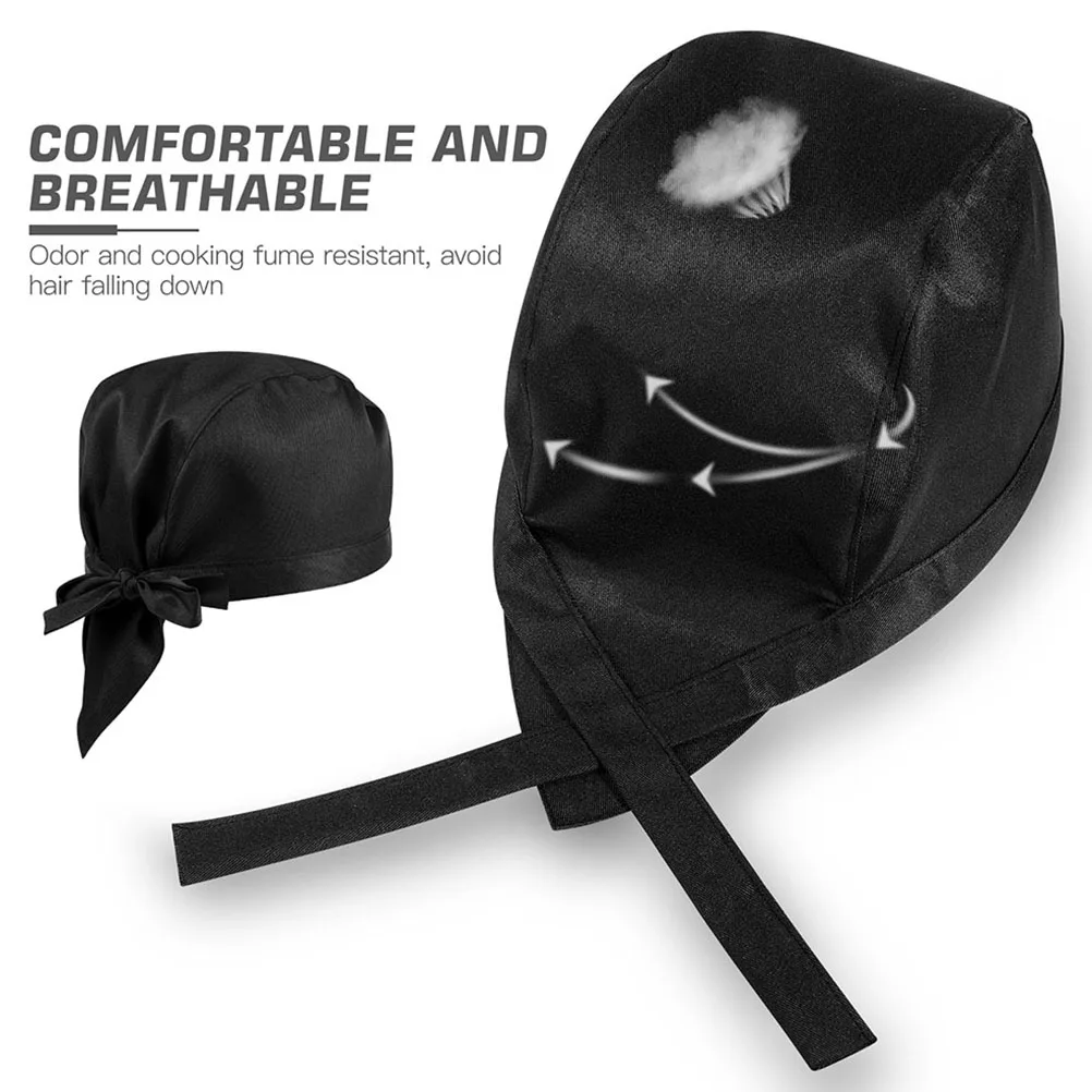 

7pcs Chef Hats Cotton Unisex Restaurant Cook Hat Kitchen Serving Hat For Waiters Bakers Comfortable Moisture Absorbing