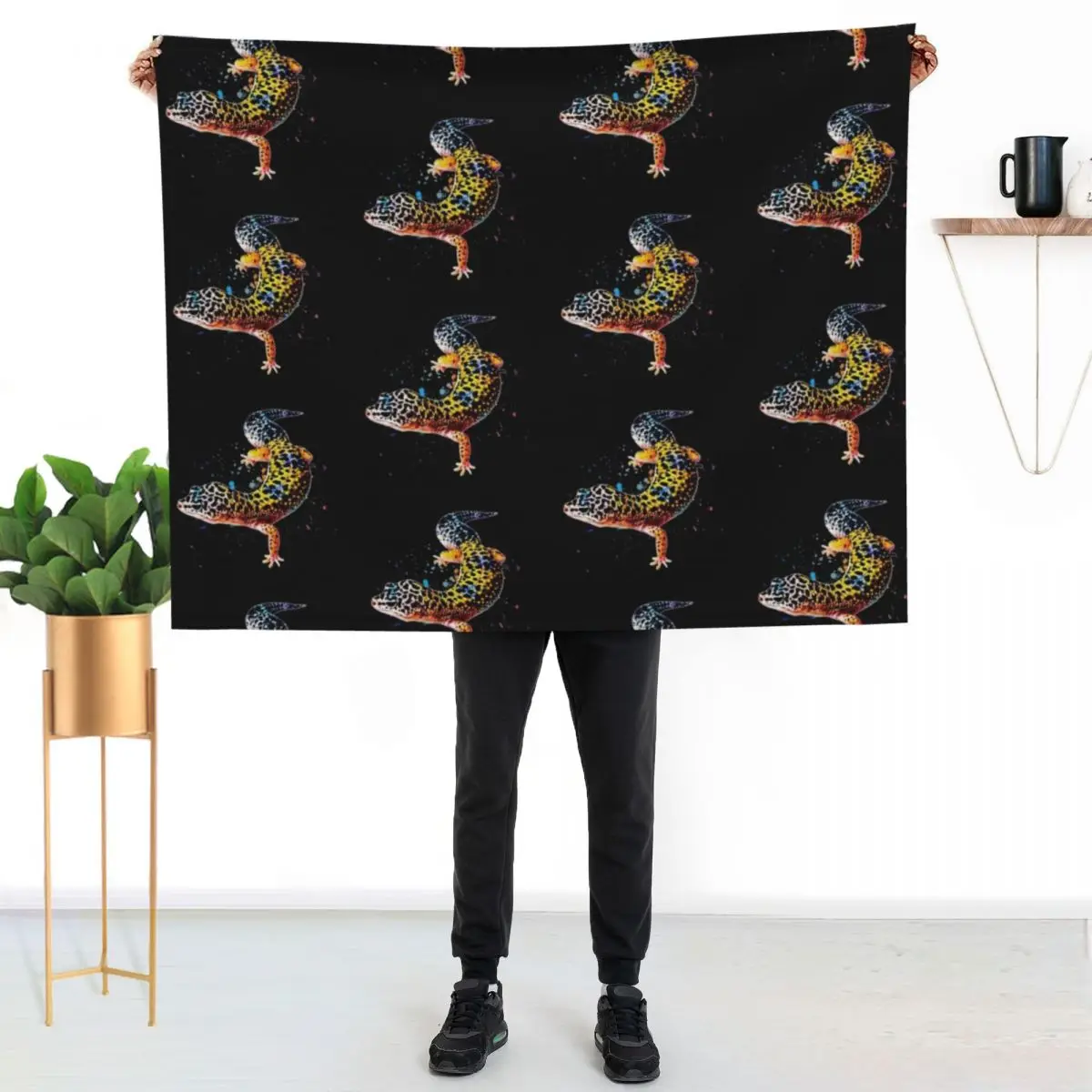Leopard Gecko Reptile Keeper Lizard Watercolor Throw Blanket Sofas Luxury Thicken Hairy Loose Blankets