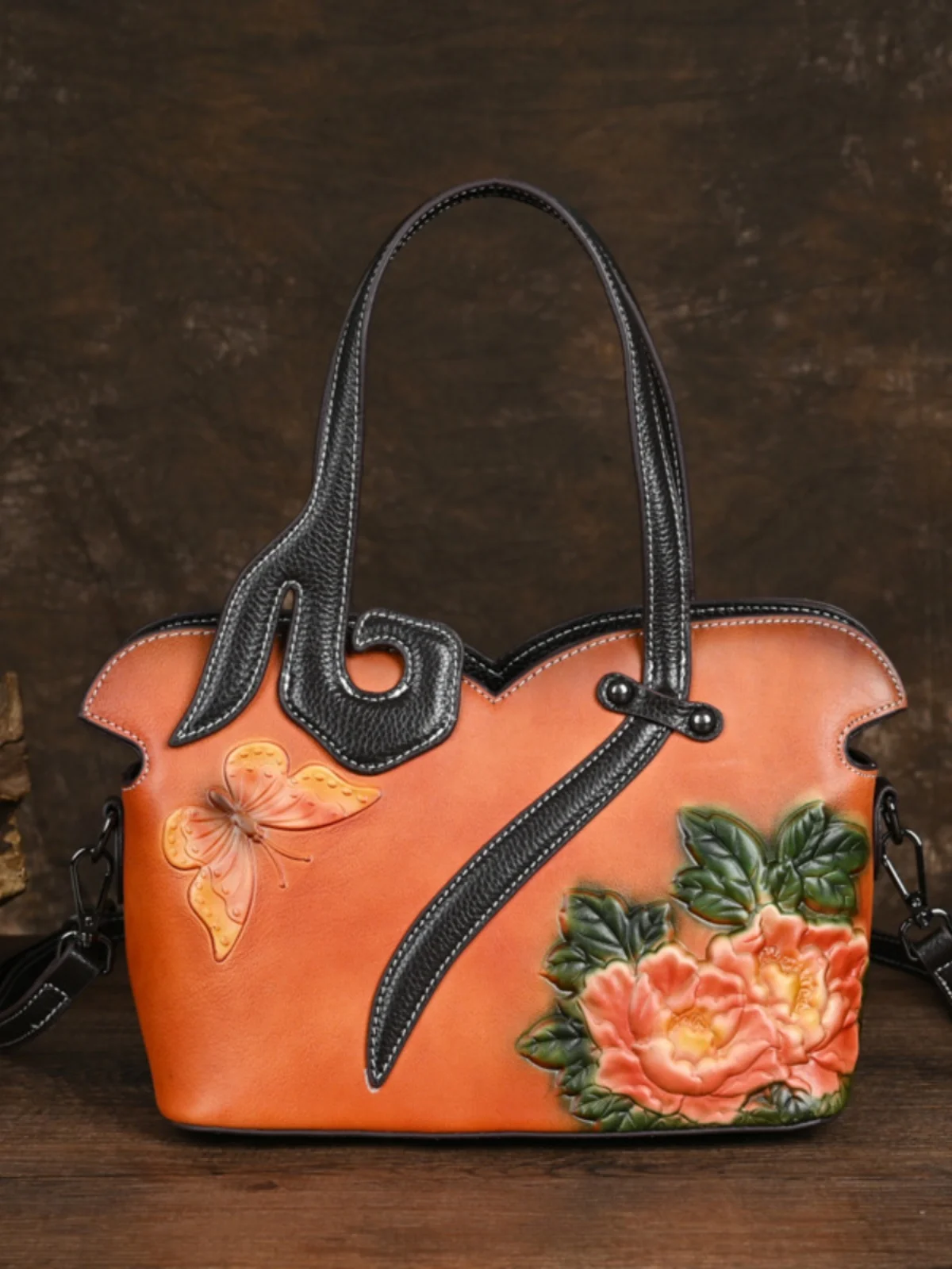 

Винтажная женская сумка из натуральной кожи (верхний слой), на одно плечо, кроссбоди