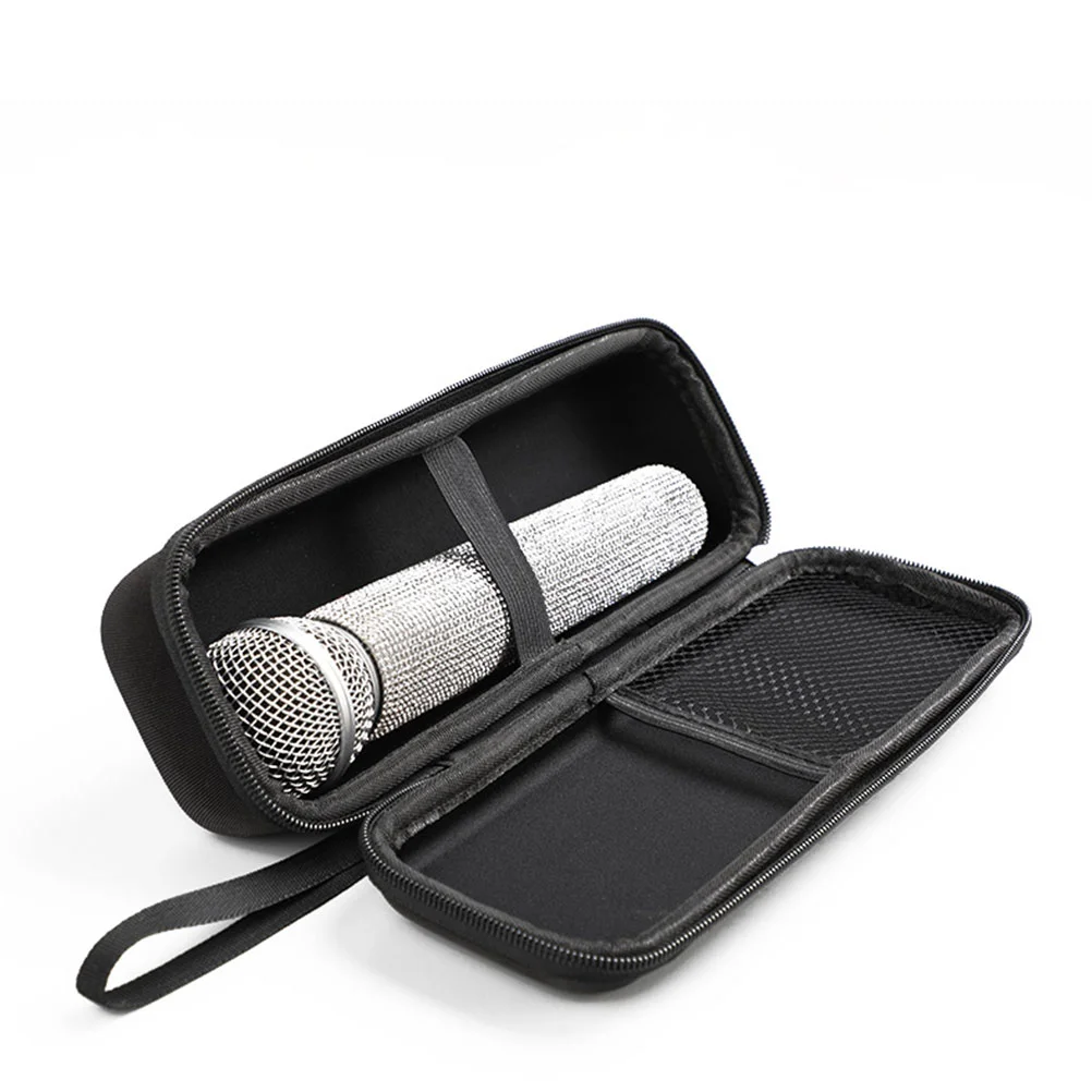 Microphone Storage Bag Zipper Portable for Protective Case Accessories Anti-fall Carrying