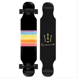 Alumínio liga duplo caminhão Longboard, 4 rodas grandes skate, caminhões, skate bordo, 42