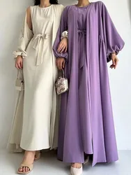 Abito Abaya a maniche lunghe per donna, Ramadan islamico, Dubai, turchia, musulmano, Abayah, Islam, moda donna