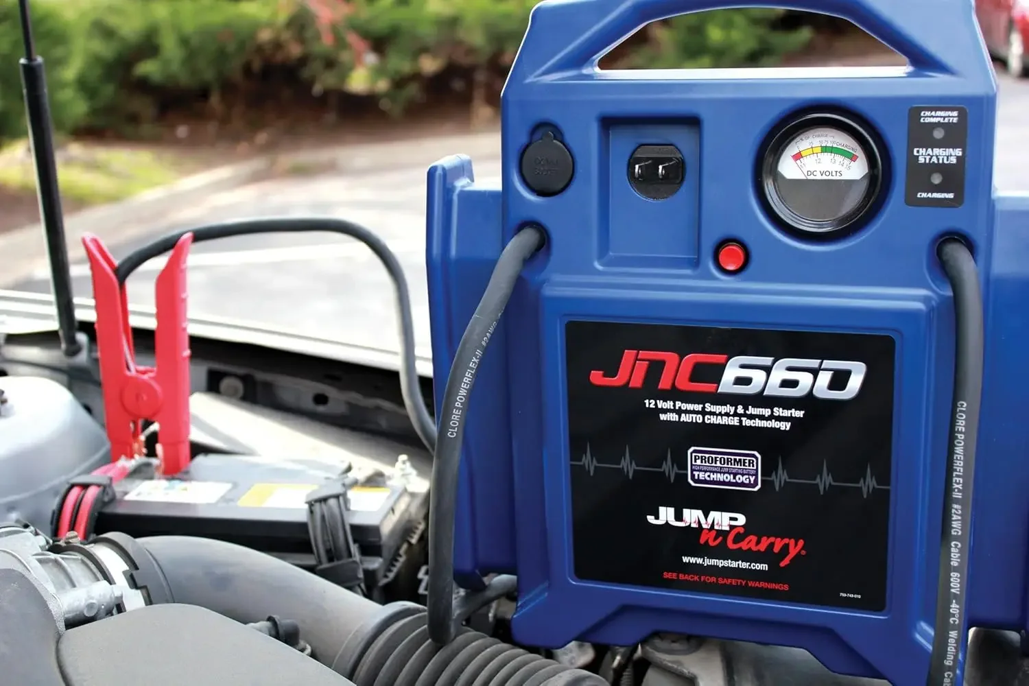 Jump-N-Carry JNC660 1700 Peak Amp 12 Volt Jump Starter , Blue image 2