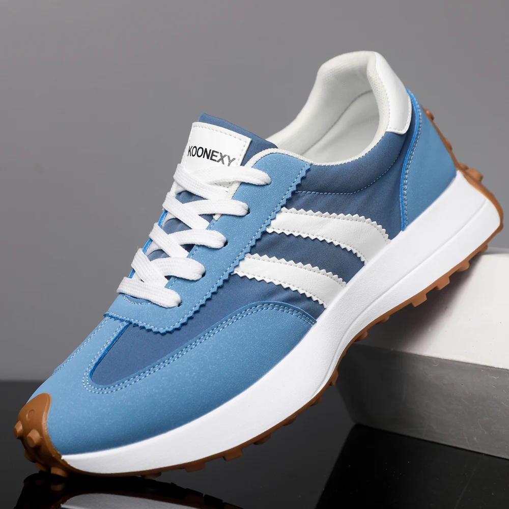 Men's Low-Top Sneakers, Suitable for Hiking and Casual Wear—Pu Upper, Breathable Lace-Up Style, Ideal for Outdoor Activities, Training, and Streetwear—Built-In Cushioning Insole and Pvc Sole, Perfect for Running and as a Gift (Men's Style)