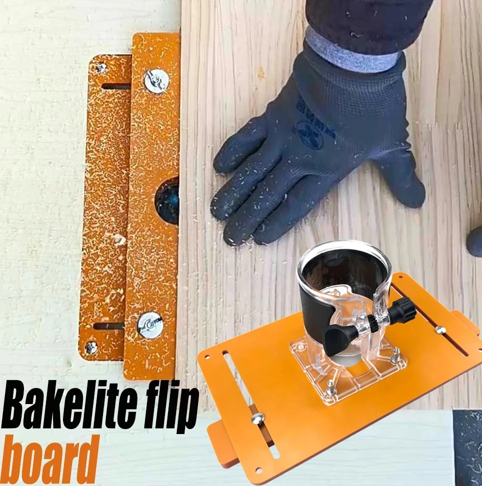 Multi-Function Router Table Insert Plate, Wood Milling Slotting Chamfering & Trimming Guide Tool for Woodworking Workbench