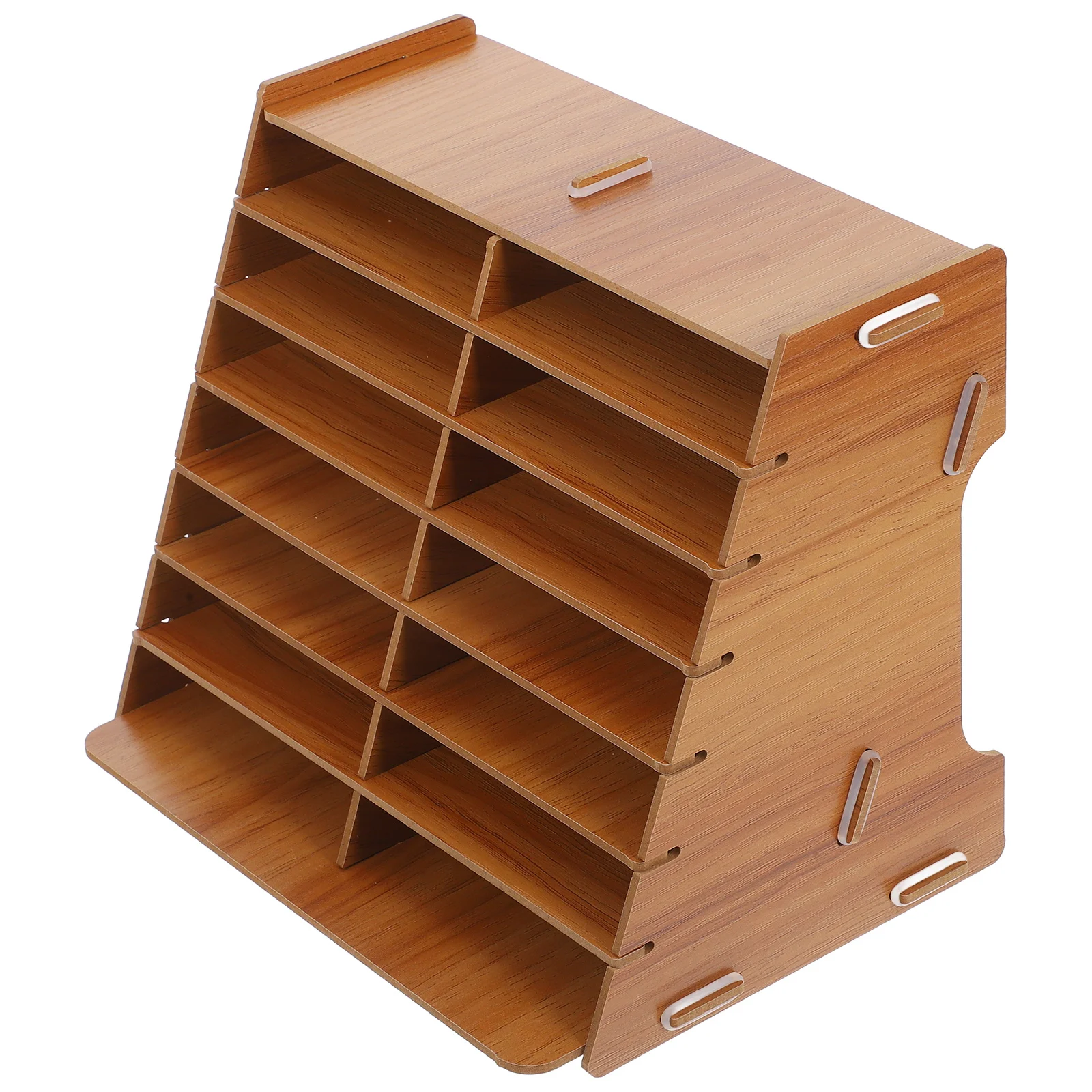 

Wooden Mobile Phone Storage Box Desktop Organizer Holder for Office Classroom Repair Shop Multi-Grid Cell Phone Management