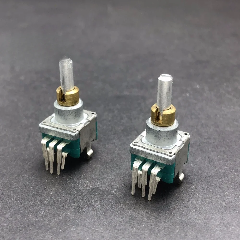 [VK] ALPS encoder + Reset with switch dual double axis 30 position 15 pulse shaft 17mm round axis