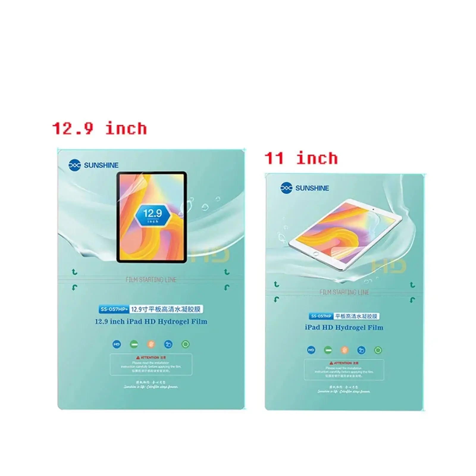 20pcs-sunshine-ss-057hp-ss-057-hp-big-size-129-inch-230x320mm-hd-flexible-hydrogel-film-for-ipad-tablet-sheet-screen-protector