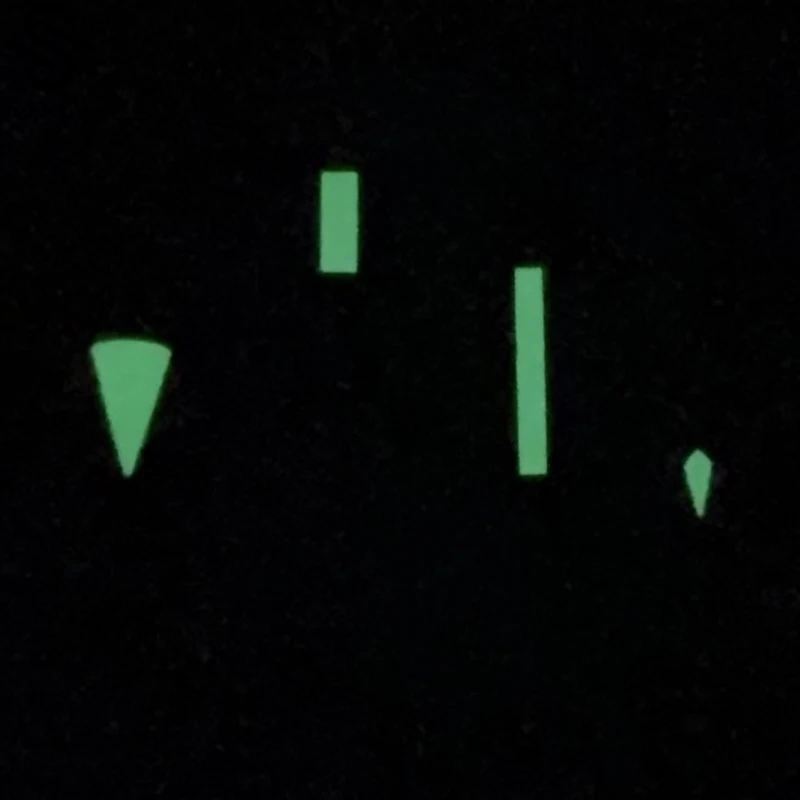 SmileLife GMT Lancette luminose verdi Argento 4 pin Fit NH34A Movimento automatico Orologio da polso da uomo Puntatori Gmt-Aghi Mod