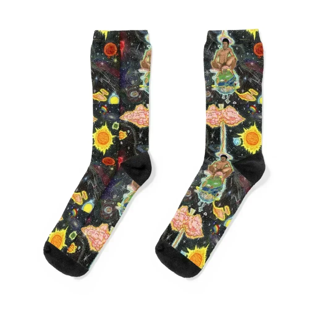 

One Socks happy snow Hiking boots floral Socks Ladies Men's