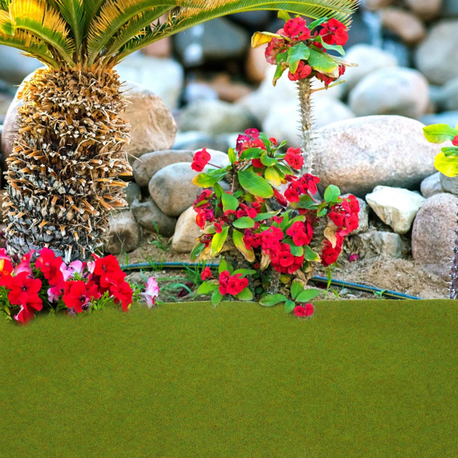 

5Pcs Sand Table Turf Mat Artificial Grass Pad for Mini Landscaping DIY Lawn Base Natural Looking Fade Resistant Fake Turf Decor