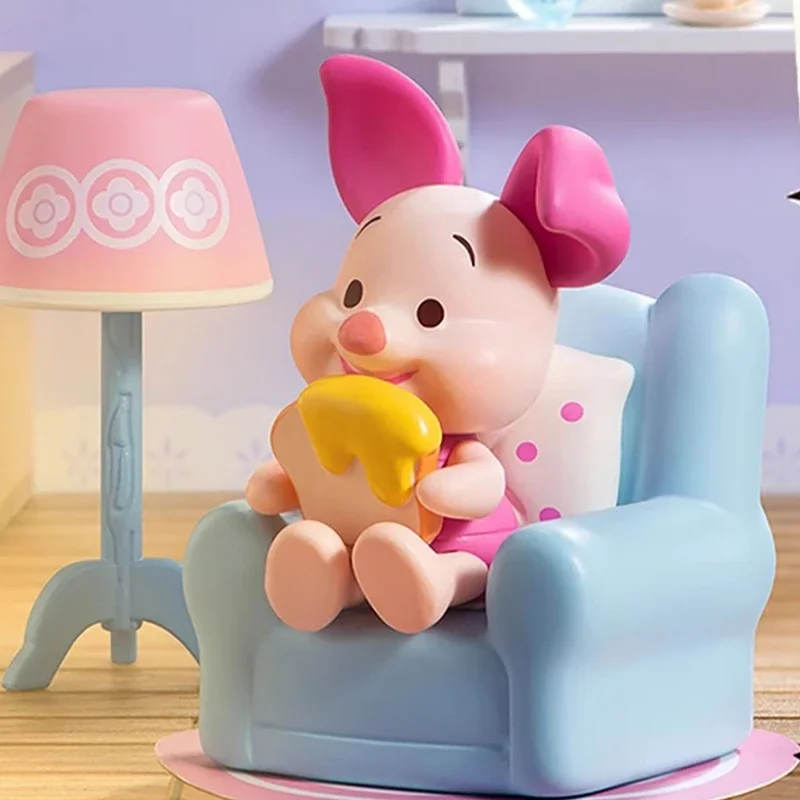 

MINISO Disney Винни Пух, серия «Моменты дома», слепая коробка, сумка для догадок, загадочная коробка, игрушки, кукла, милая аниме-фигурка, настольная коллекция