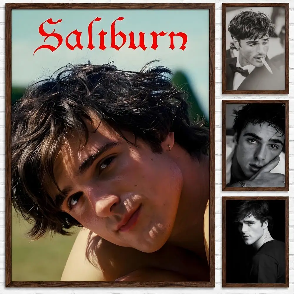 Actor Jacob Elordi Poster Self-adhesive Waterproof Paper Sticker Art Coffee House Bar Room Wall Decor
