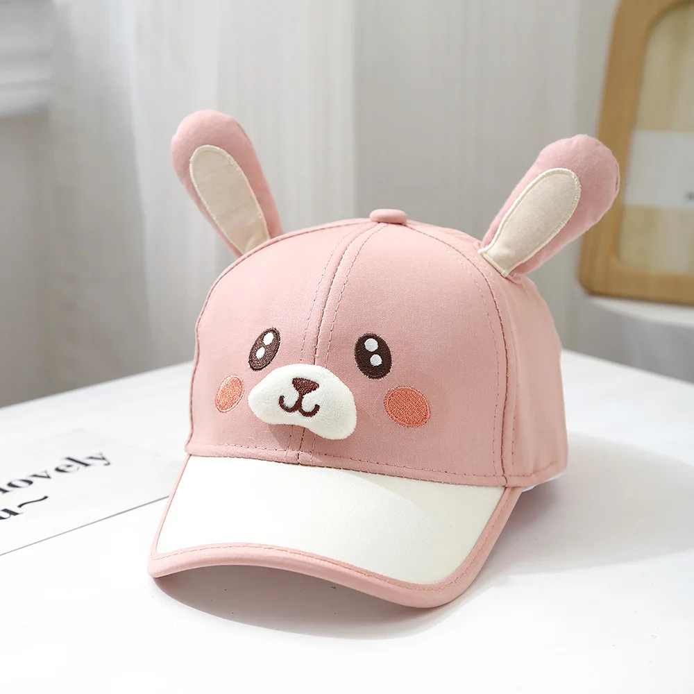 

Panda Breathable Capybara Peaked Cap Adjustable Cotton Children Baseball Hat Lightweight Korean Style Baby Sunscreen Hat Summer