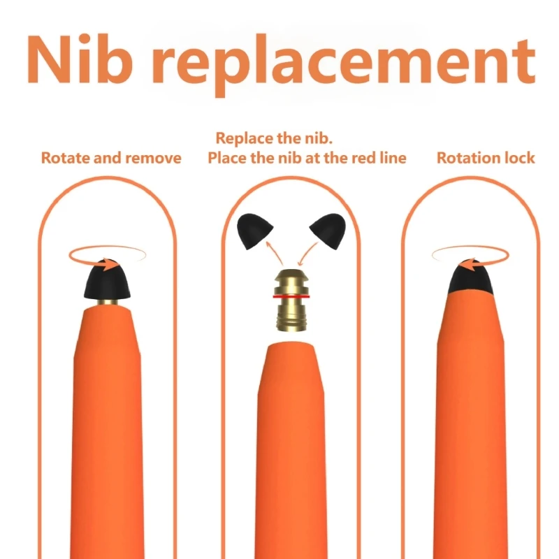  Carrot Shaped Drawing Pen Includes Two Spare Tip for Long Lasting Performances