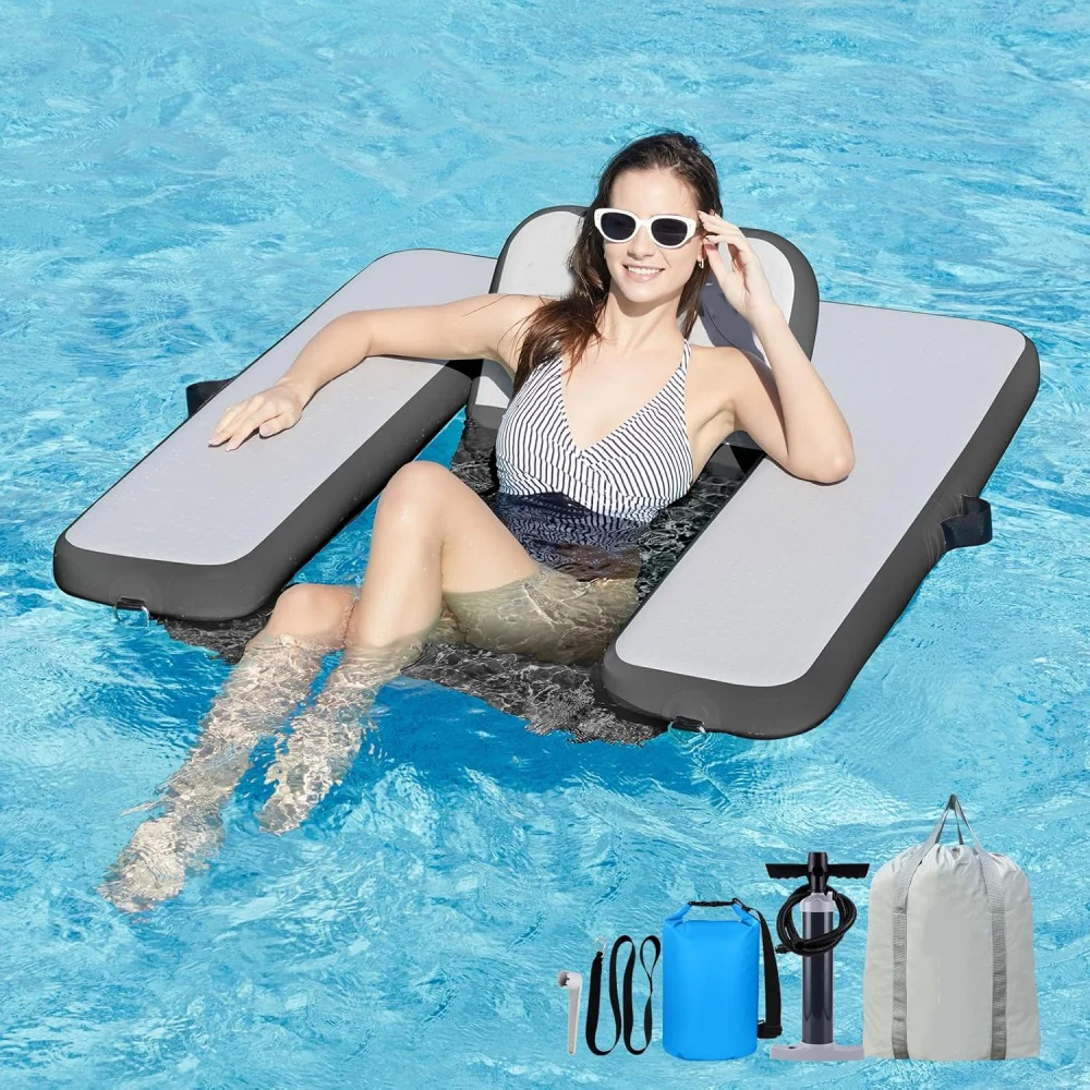 OEM ODM كرسي الماء تعويم قطرة غرزة المحمولة عالية الجودة المياه تعويم مقعد وسادة مقعد قابلة للنفخ مقاعد قابلة للنفخ