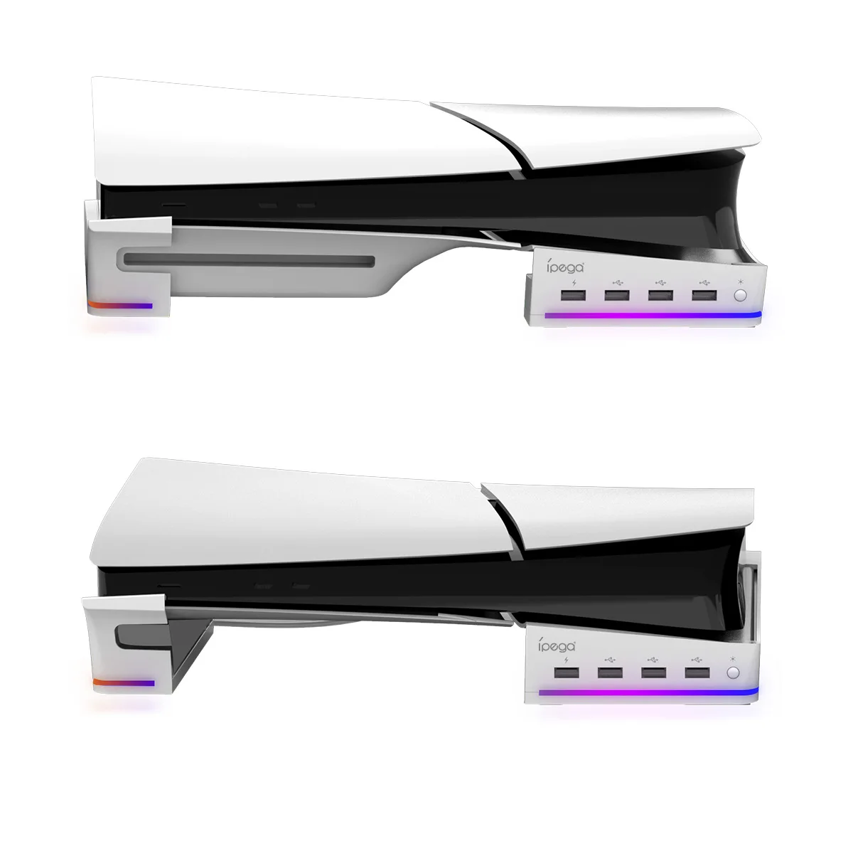 Supporto orizzontale antiscivolo stabile e leggero RGB per supporto sottile Playstation 5 PS5