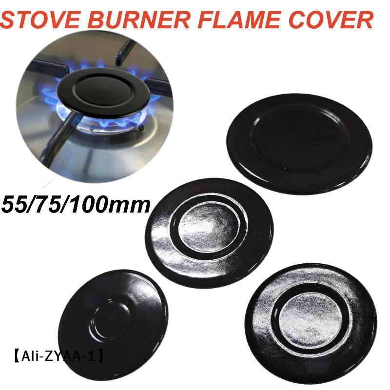 【A】1/3PCS Universal Burner Hat Set Oven Hob Gas Burner Crown Flame Cap Cover Cookers Cast Iron Stove Head Concave Iron Cover