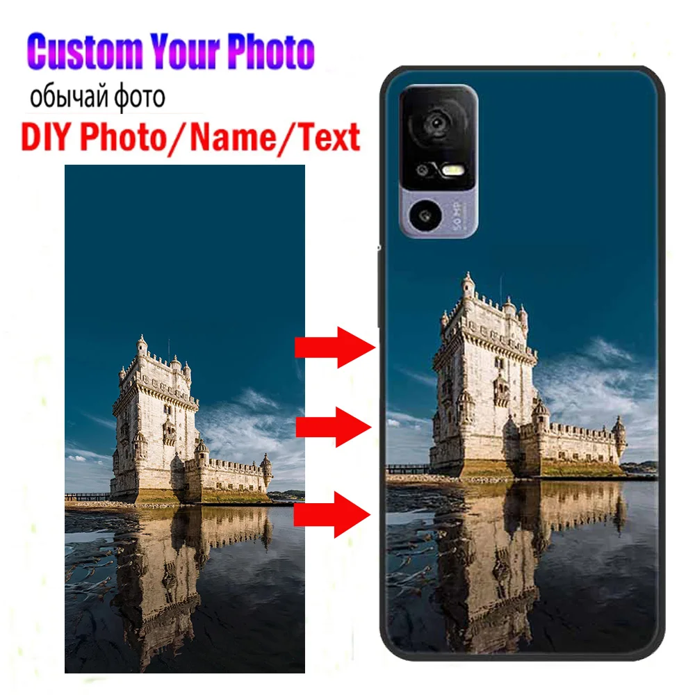 تخصيص DIY صور الحالات الهاتف ل TCL 40 XL 40R 403 غطاء سيليكون ل TCL 20 R 5G 20B 20R حالة لطيف اسم الصورة تصميم