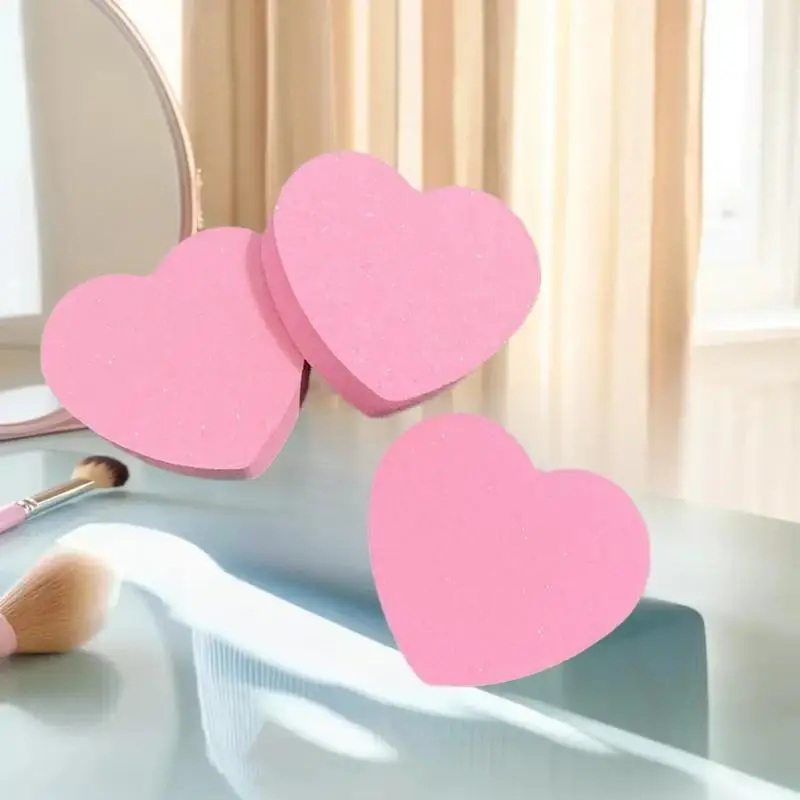 Kit per la cura delle unghie glitter da 8/12 pezzi: tampone a forma di cuore, asta di cristallo e lima bifacciale per nail art e pedicure