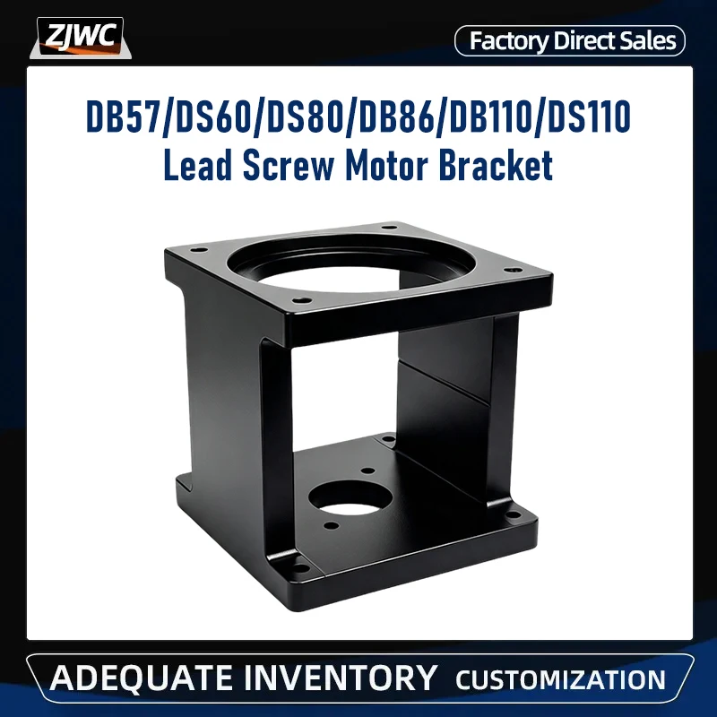 DB57/DS60/DS80/DB86/DB110/DS110 Rectangular Aluminum Motor Bracket For Nema23/24/32/34/42 Stepper Motor Mount