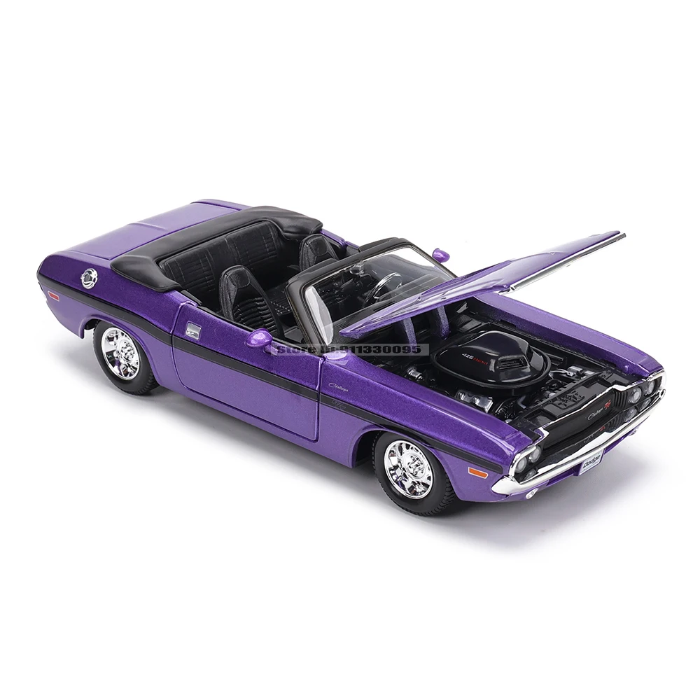Maisto 1:24 1970 Dodge Challenger R/T Convertible alloy car model handicraft decoration collection toy tool gift die-casting