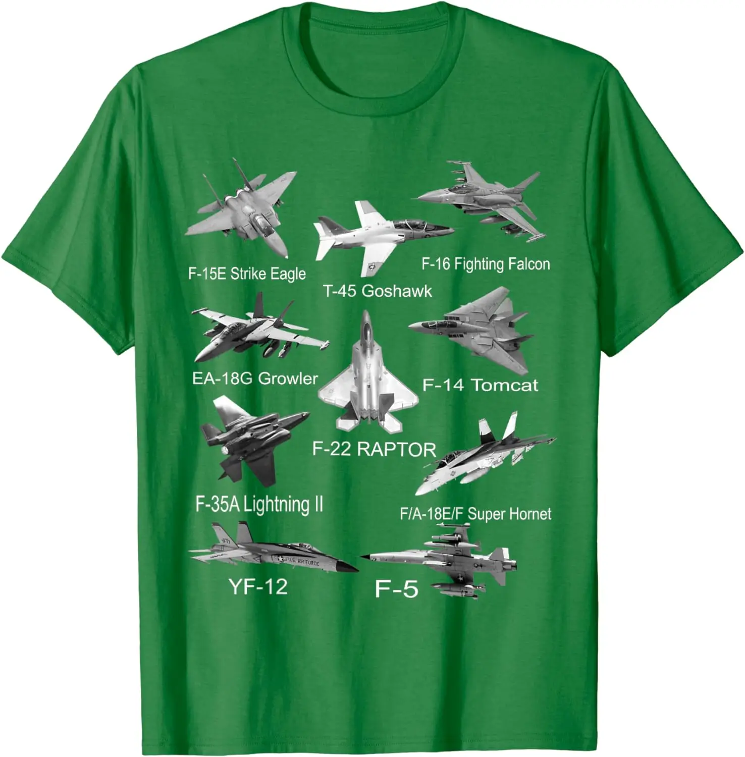 American Fighters Jets F22 Raptor F14 Tomcat Plane Men T-Shirt Short Sleeve Casual 100% Cotton T Shirt