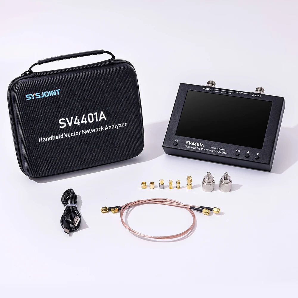 SV4401A  7 inch Touch LCD  50KHz ~4.4GHz Vector Network Analyzer HF VHF UHF Antenna Analyzer Upgrade of NanoVNA VNA FCC CE