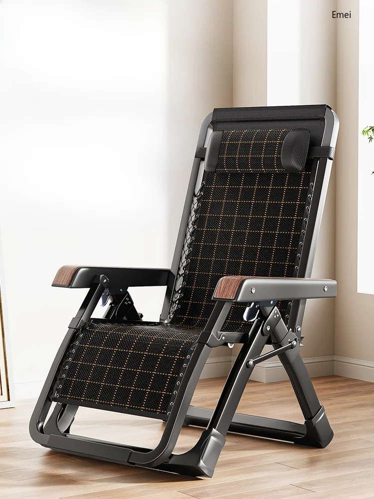 

Lounge chair folding lunch break bed balcony back chair home leisure beach chair
