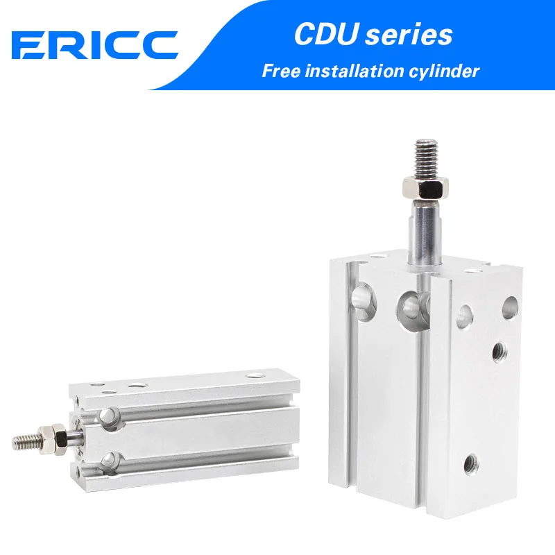 Serie CU/CDU Cilindro a montaggio libero Doppio effetto Stelo singolo Foro6 10 16 20 25 32mm-5 a 50mm