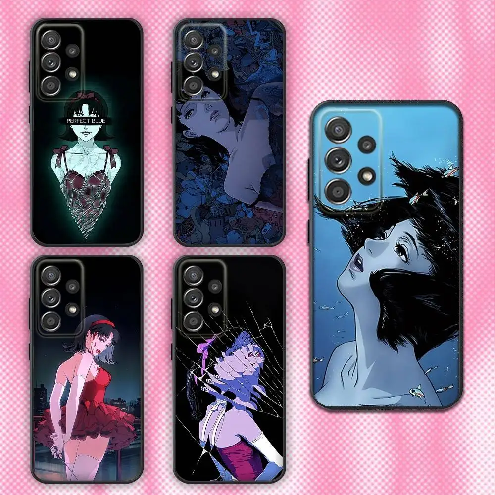 

Anime P-Perfect B-Blue-S Phone Case For Samsung Galaxy A13,A21s,A22,A31,A32,A52,A53,A71,A80,Soft Black Shell