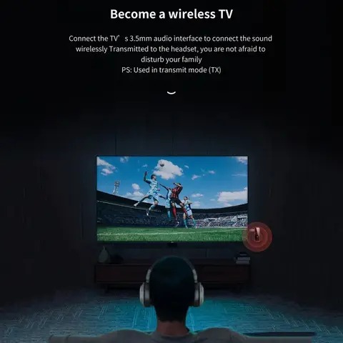 Bluetooth 5.3 Sändare/Mottagare Adapter Trådlös Ljud För Bilmusik Hörlurar Högtalare 3,5 mm Jack AUX Trådlös Ljudadapter 10 best sales trådlös mottagare - №4