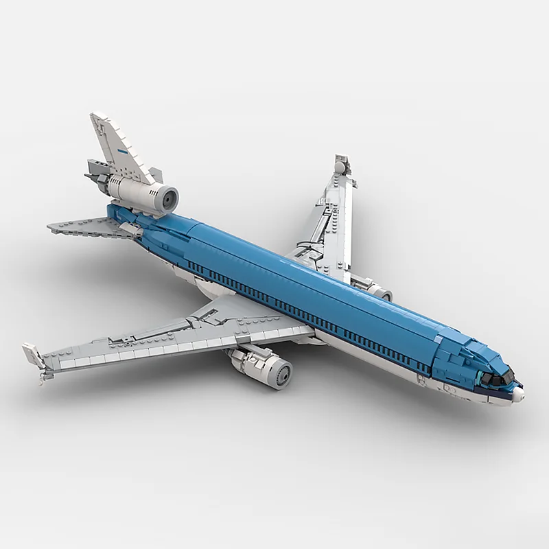 1969 قطعة MOC MD-11 KLM الخطوط الجوية الهولندية الملكية نموذج لتقوم بها بنفسك تجميع بناء لعبة المكعبات هدية عيد ميلاد للأطفال