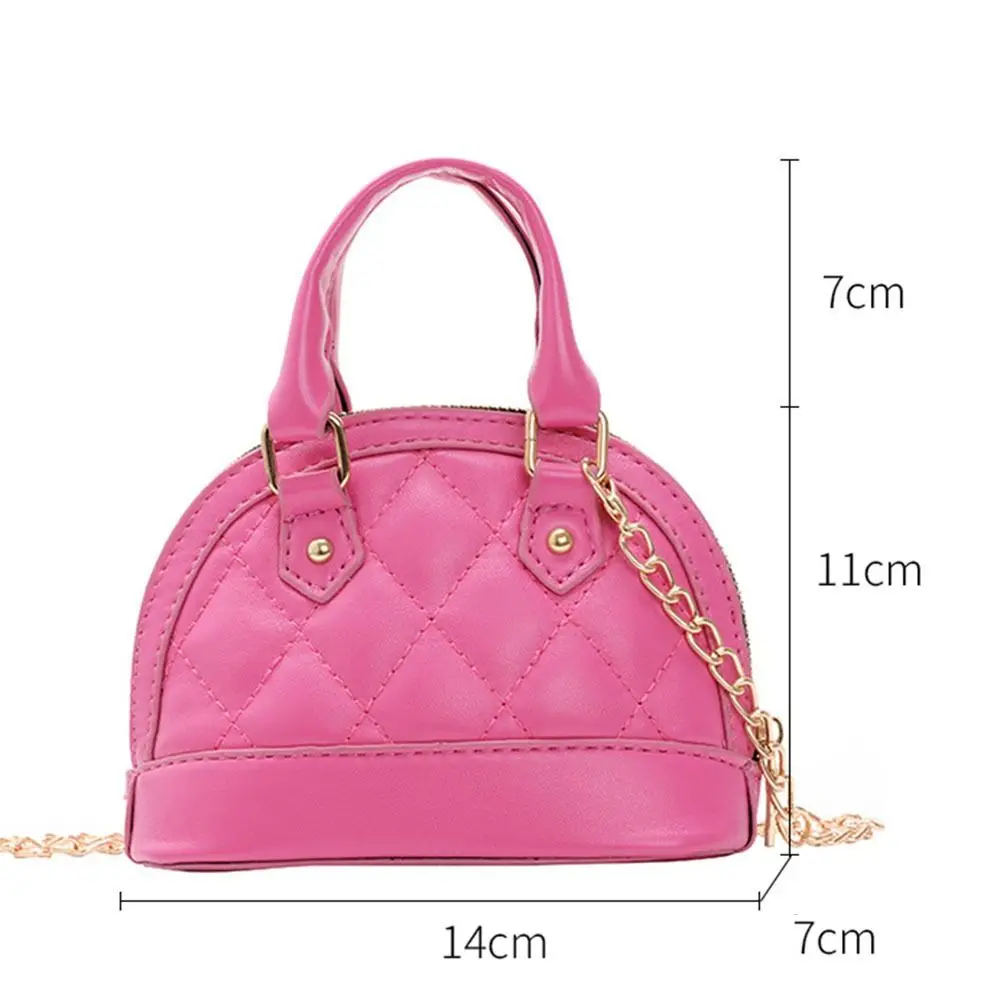 Fashionable Girl\'s Diamond Handbag Xiaoxiangfeng Children\'s Shell Bag Coin Purses Water Proof Chain Shoulder Bag PU