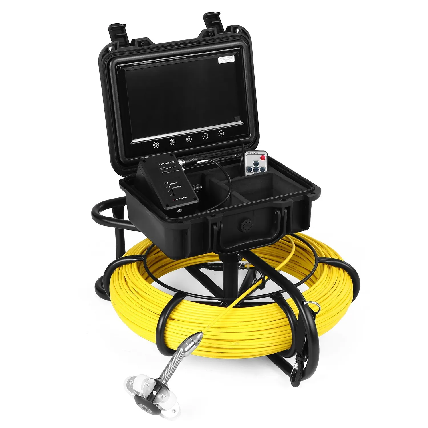 

9 Inch 100M Pipe Inspection Camera Drain Sewer Pipeline Industrial Endoscope Snake Camera With Meter Marking