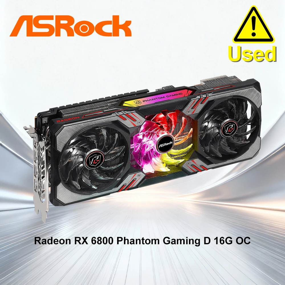 ASROCK Radeon RX 6800 Phantom Gaming D 16G OC 16000MHz 16GB GDDR6