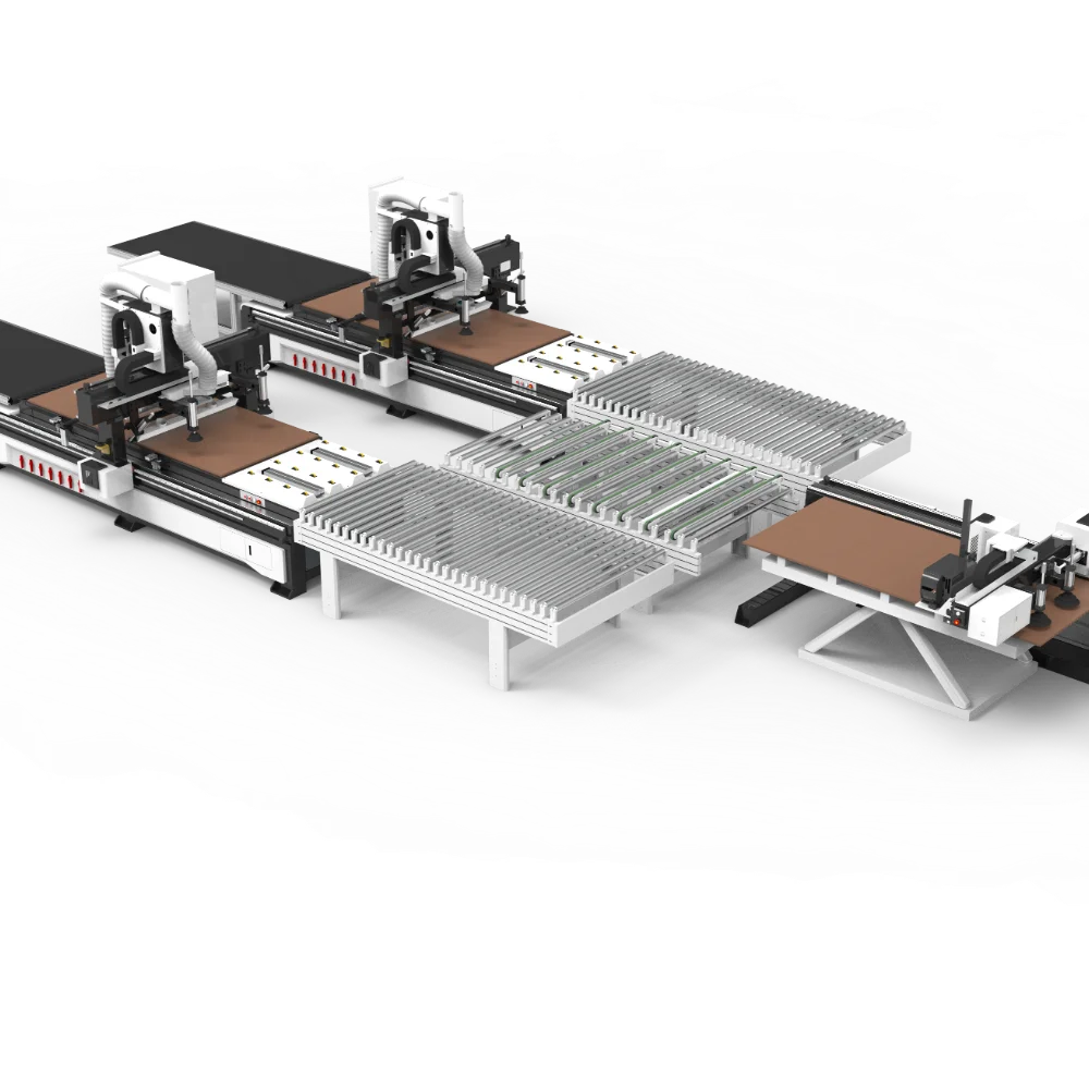 

High Speed 1 To 2 Automatic Production Line for Woodworking Furniture Efficient Processing