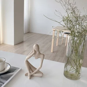 Abstract Thinker Statue Decor 3