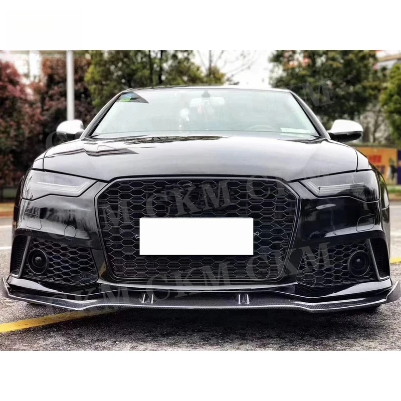 

Carbon Fiber Front Lip Chin Spoiler For A6 RS6 2012-2016 FRP Car Bumper Extension Lip Shovel Body Kits