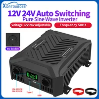 Inversor de onda sinusoidal pura DATOU BOSS 12v 24v 1200w 2300w dos tensiones compatible con inversor de CA CC 12v a 220v potencia máxima de la UE 4000W