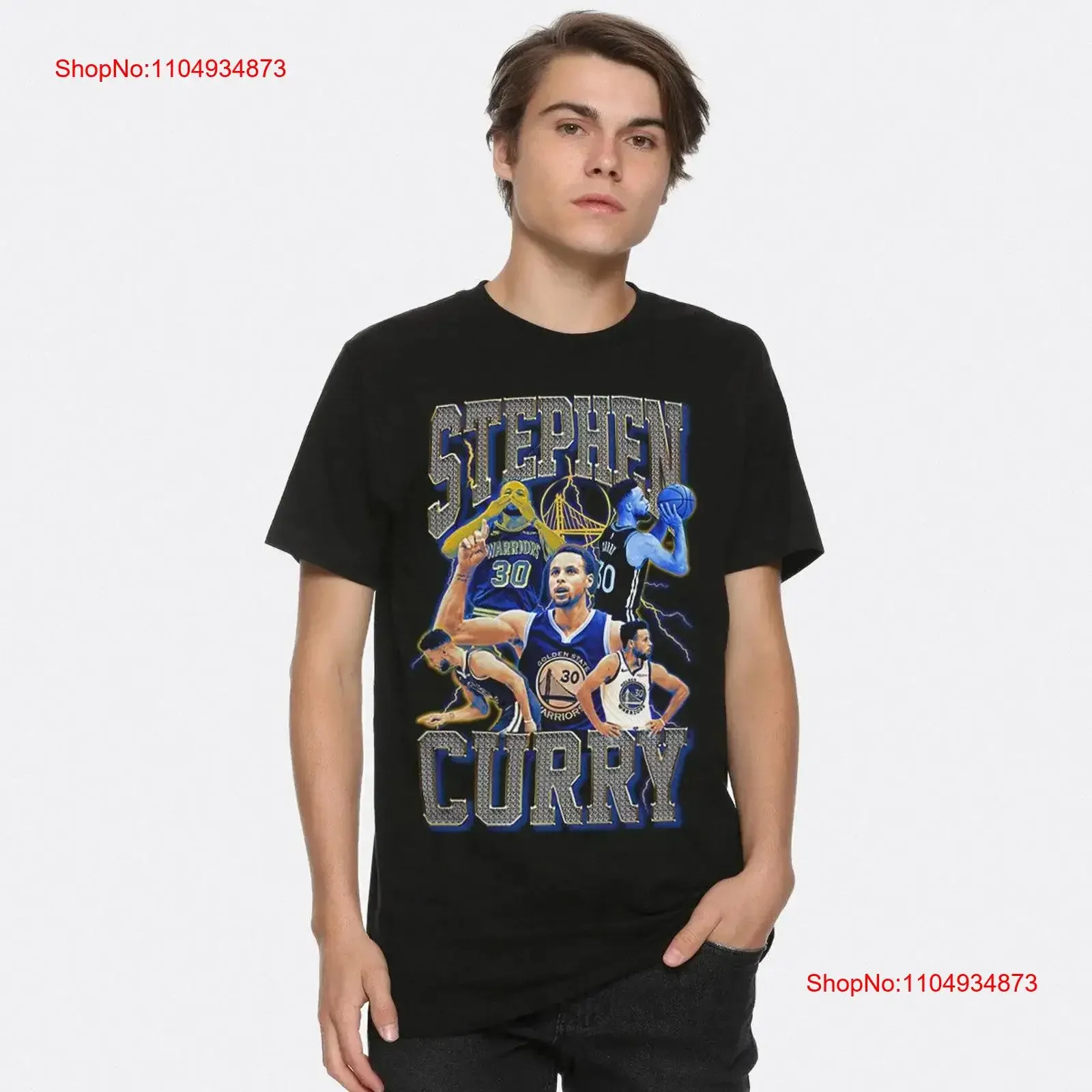 Camiseta Stephen Curry 100 algodón tallas para hombres y mujeres ropa de diseñador lavada vintage Top para uso diario ligeramente