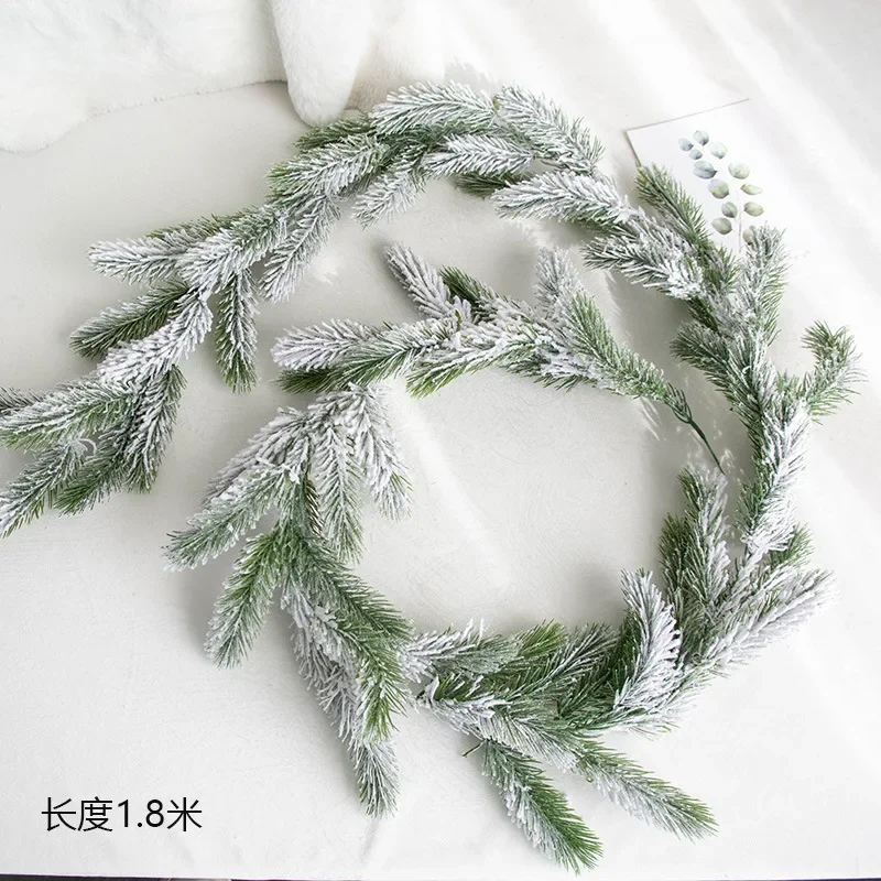 Artificial Christmas Pine Garland, Greenery Winter Garland Decor for Home, Wall, Porch, Table, Mantle, Indoor Outdoor Decoration