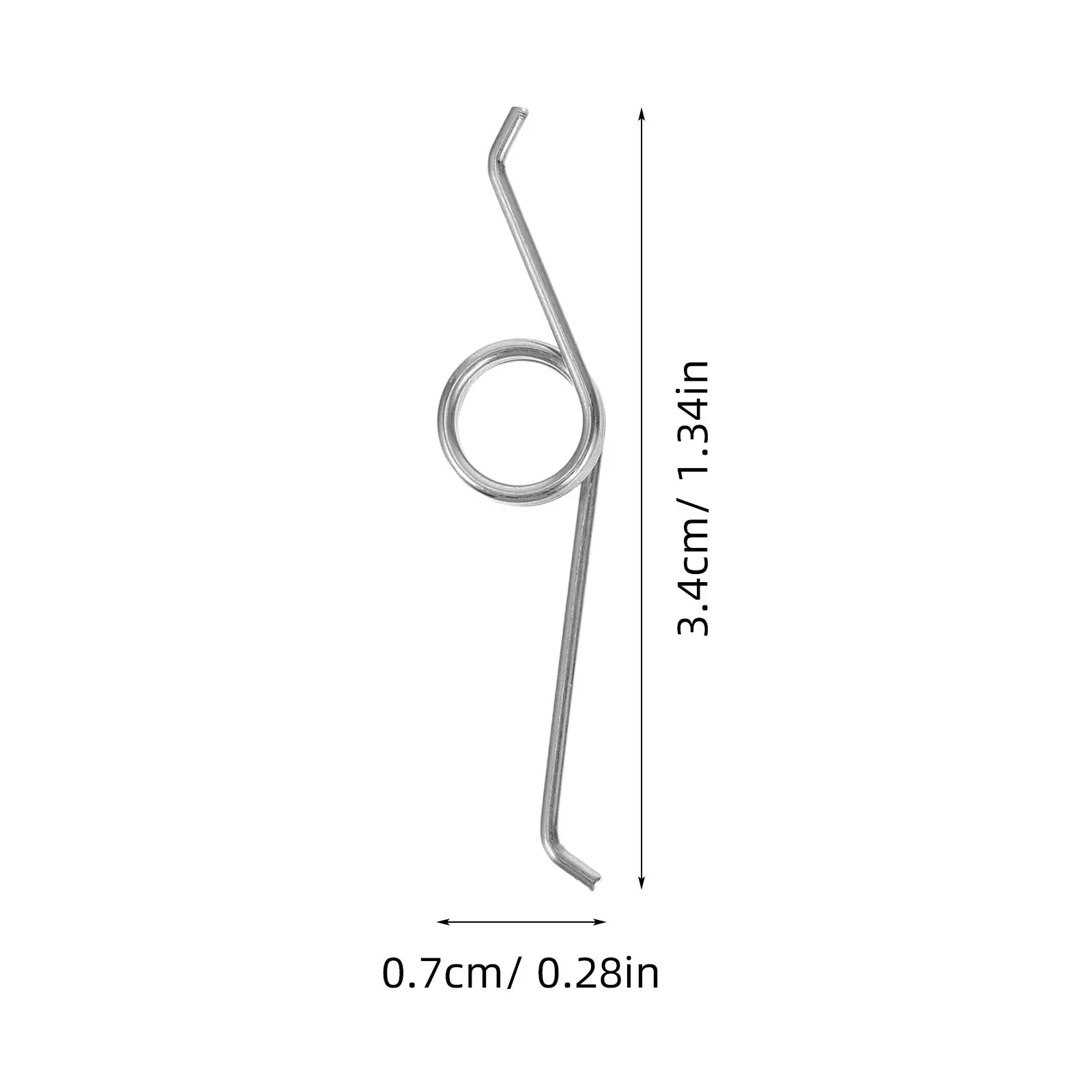 4 Pcs Replace Can Lid Spring Trash Part for Garbage Bucket Torsional Metal Parts Assembly Small