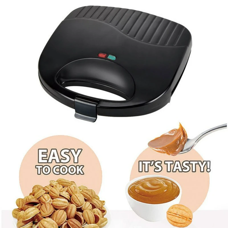 

Walnut Cookie Maker 12 Holes Mold Maker Electric Walnut Cake Maker Mini Nut Waffle Bread Machine Sandwich Iron,